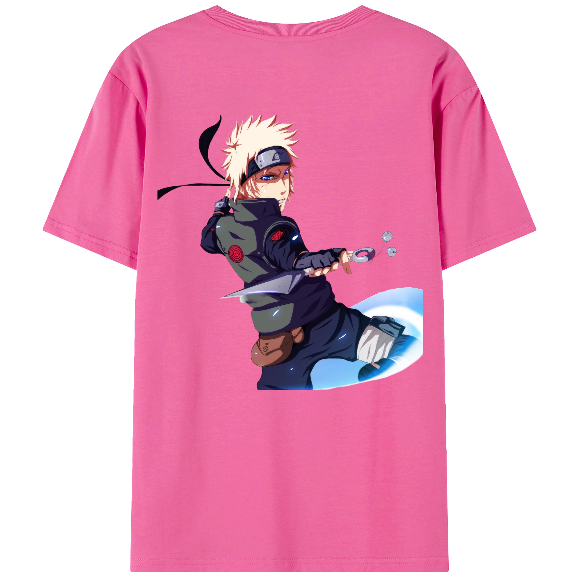 （画像用） NARUTO -ナルト- 波風 ミナト Namikaze Minato レディース半袖Tシャツ(バックプリント)